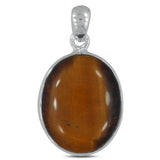 Tiger Eye 925 Sterling Silver Pendant