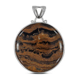 Fossilized Stromatolites Sterling Silver Pendant