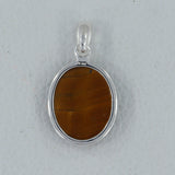 925 Sterling Silver Tiger Eye Pendant