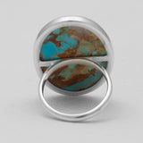 Blue Copper Turquoise Silver Rings