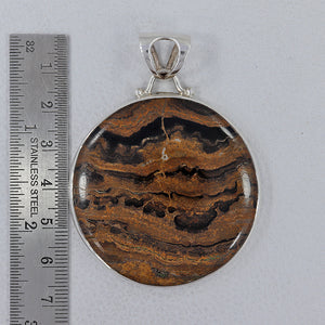 Fossilized Stromatolites Silver Pendants