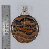Fossilized Stromatolites Silver Pendants
