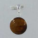 925 Sterling Silver Tiger Eye Pendant