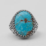 Mexican Turquoise Silver Rings