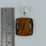 925 Sterling Silver Tiger Eye Pendant