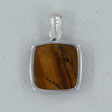 Tiger Eye 925 Sterling Silver Pendant