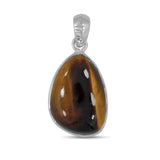 Tiger Eye 925 Sterling Silver Pendant