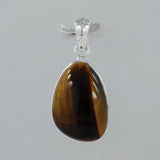 925 Sterling Silver Tiger Eye Pendant