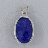 Tanzanite Cabochon in 925 Sterling Silver Pendant