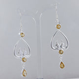 925 Sterling Silver Garnet Earrings