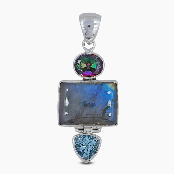 925 Silver Labradorite Pendants