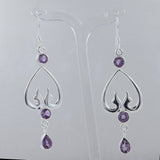 925 Sterling Silver Garnet Earrings