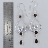 925 Sterling Silver Garnet Earrings