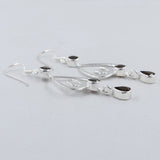 925 Sterling Silver Garnet Earrings