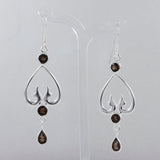 925 Sterling Silver Garnet Earrings