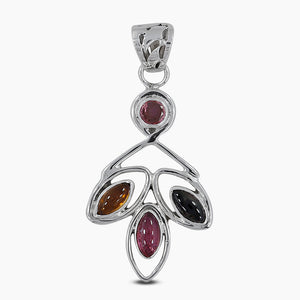 Stunning Tourmaline Gemstone Silver Pendants