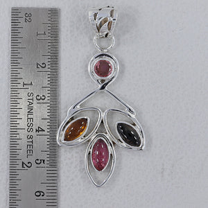 Stunning Tourmaline Gemstone Silver Pendants