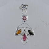 Stunning Tourmaline Gemstone Silver Pendants