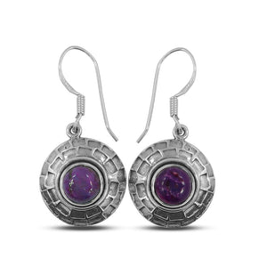 Amethyst Silver Earrings