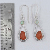 Fanta Garnet Silver Earrings