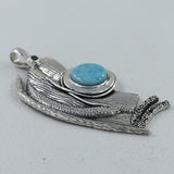 925 Sterling Silver Larimar Pendant