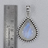 Rainbow Moonstone Silver Pendant