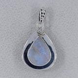 Rainbow Moonstone Silver Pendant