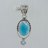 Larimar 925 Silver Pendant