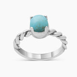 Rainbow Moonstone Silver Rings