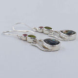 Natural Abalone Shell Silver Earrings