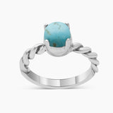 Rainbow Moonstone Silver Rings