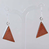 Sunstone Silver Earrings