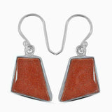 Sunstone Silver Earrings