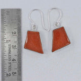 Sunstone Silver Earrings