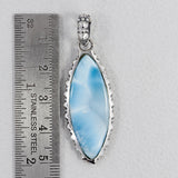 Larimar Gemstone Silver Pendant