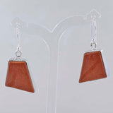 Sunstone Silver Earrings