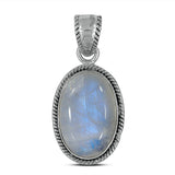 925 Silver Rainbow Moonstone Pendant