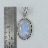 925 Silver Rainbow Moonstone Pendant