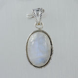 925 Silver Rainbow Moonstone Pendant