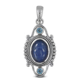 Natural Blue Kyanite Gemstone Pendant