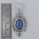 Natural Blue Kyanite Gemstone Pendant