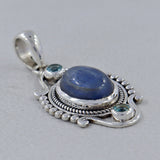 Natural Blue Kyanite Gemstone Pendant