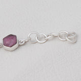 Natural Ruby Bracelet -925 Solid Silver Bracelet