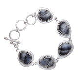 Dendritic Opal Bracelet 925 Solid Silver Bracelet