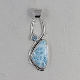 Larimar Sterling Silver Pendant