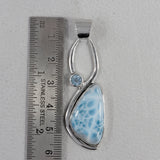 Larimar Sterling Silver Pendant