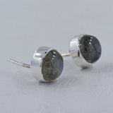 Labradorite Silver Studs Earrings