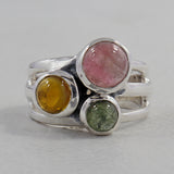 925 Sterling Silver Ethiopian Opal Ring