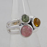 925 Sterling Silver Ethiopian Opal Ring