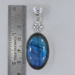 Blue Labradorite Silver Pendants